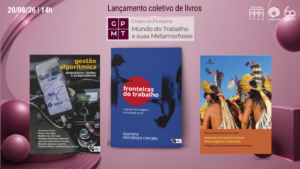 Convite do lançamento de livros IFCH Unicamp do grupo de pesquisa GPMT no Auditório Fausto Castilho.